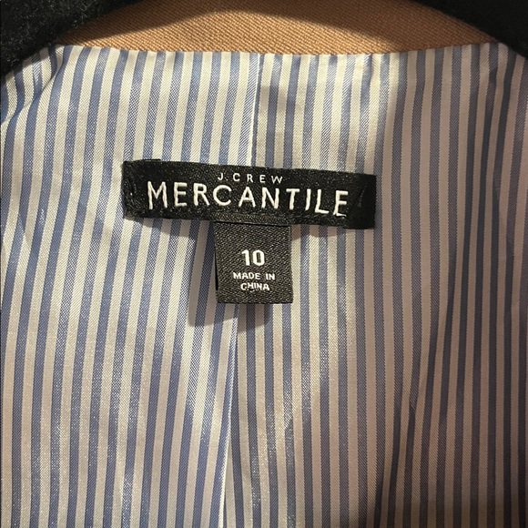 J. Crew mercantile brown beige blazer woman’s 10 - Picture 4 of 7